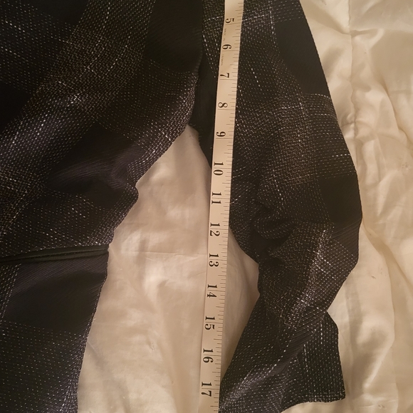 H&M coordinated set blazer & pants tartan black/off white size 8 nwot - Picture 13 of 16